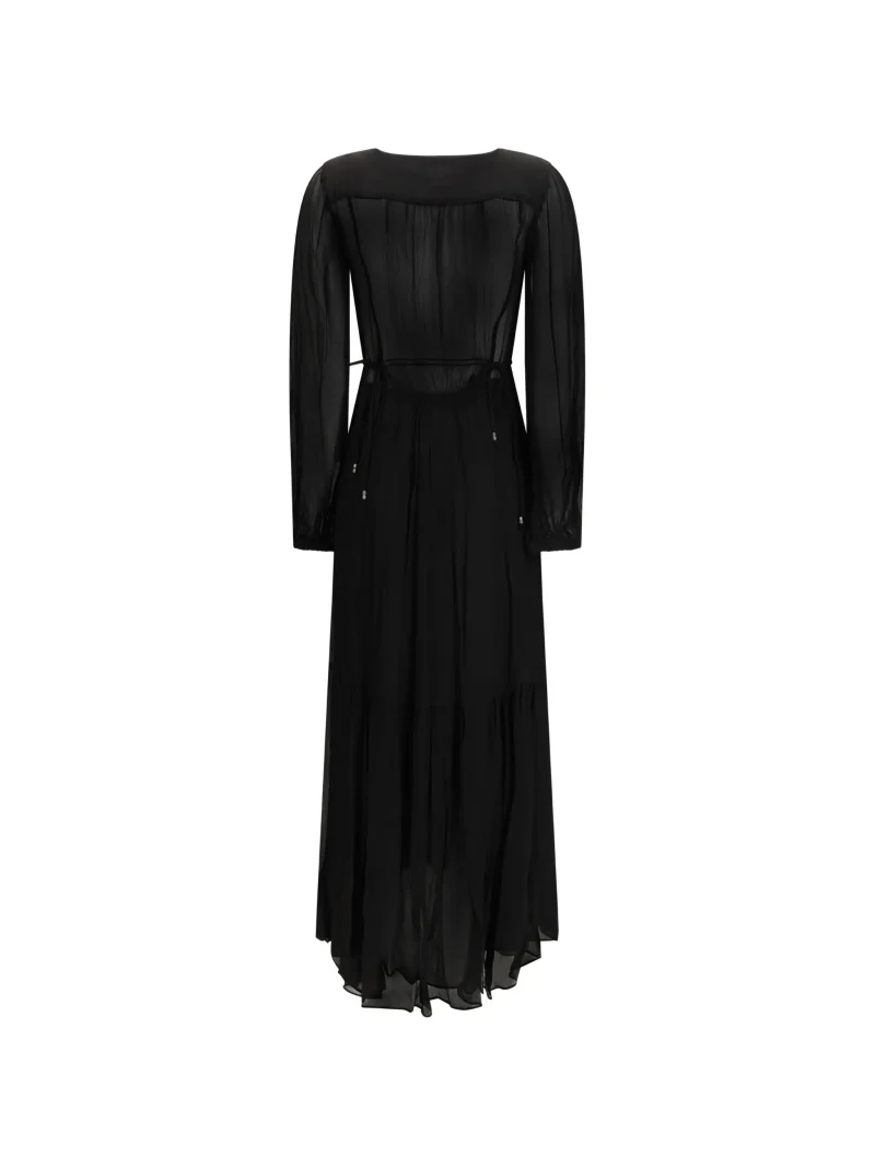 Alternative view of Rochie maxi Marant Etoile Briane V-neck negru