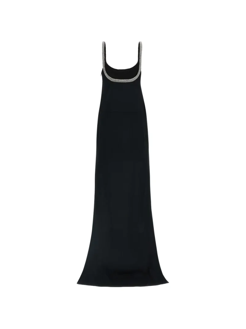 Alternative view of Rochie maxi TOM FORD Crystal Asymmetrical-Trawl negru