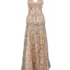 Rochie maxi ZIMMERMANN Corded Rebellion beige