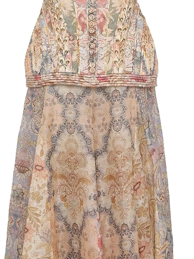 Alternative view of Rochie maxi ZIMMERMANN Corded Rebellion beige