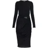 Rochie midi TOM FORD Belt-Detail negru