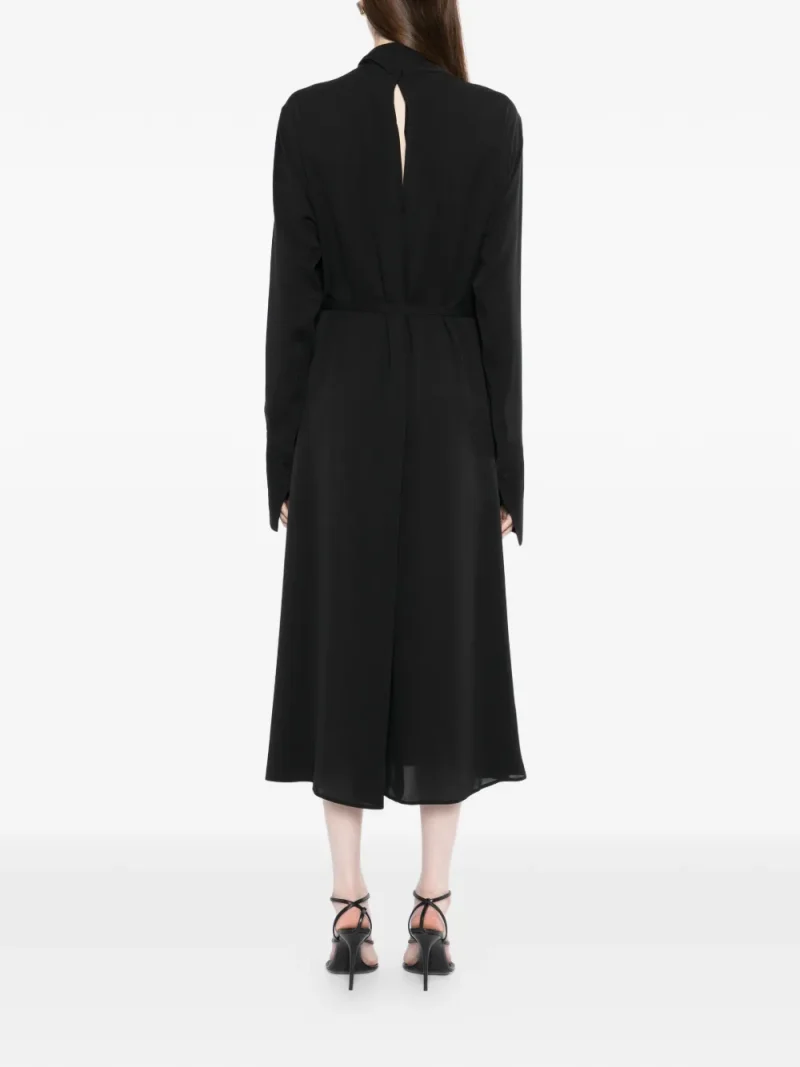 Alternative view of Rochie midi TOM FORD Belted negru