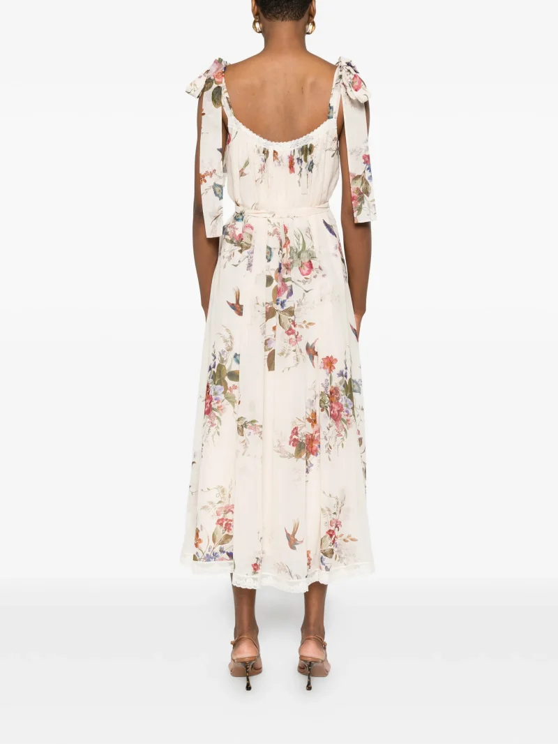 Alternative view of Rochie midi Zimmermann Floral-Print bej