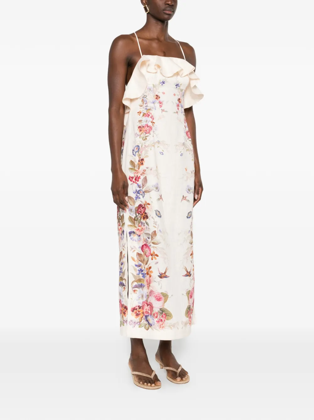 Rochie midi ZIMMERMANN Patience Frill multicolor - imagine 3