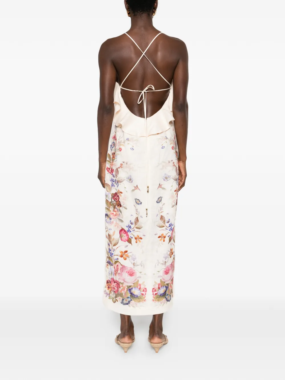 Rochie midi ZIMMERMANN Patience Frill multicolor - imagine 2