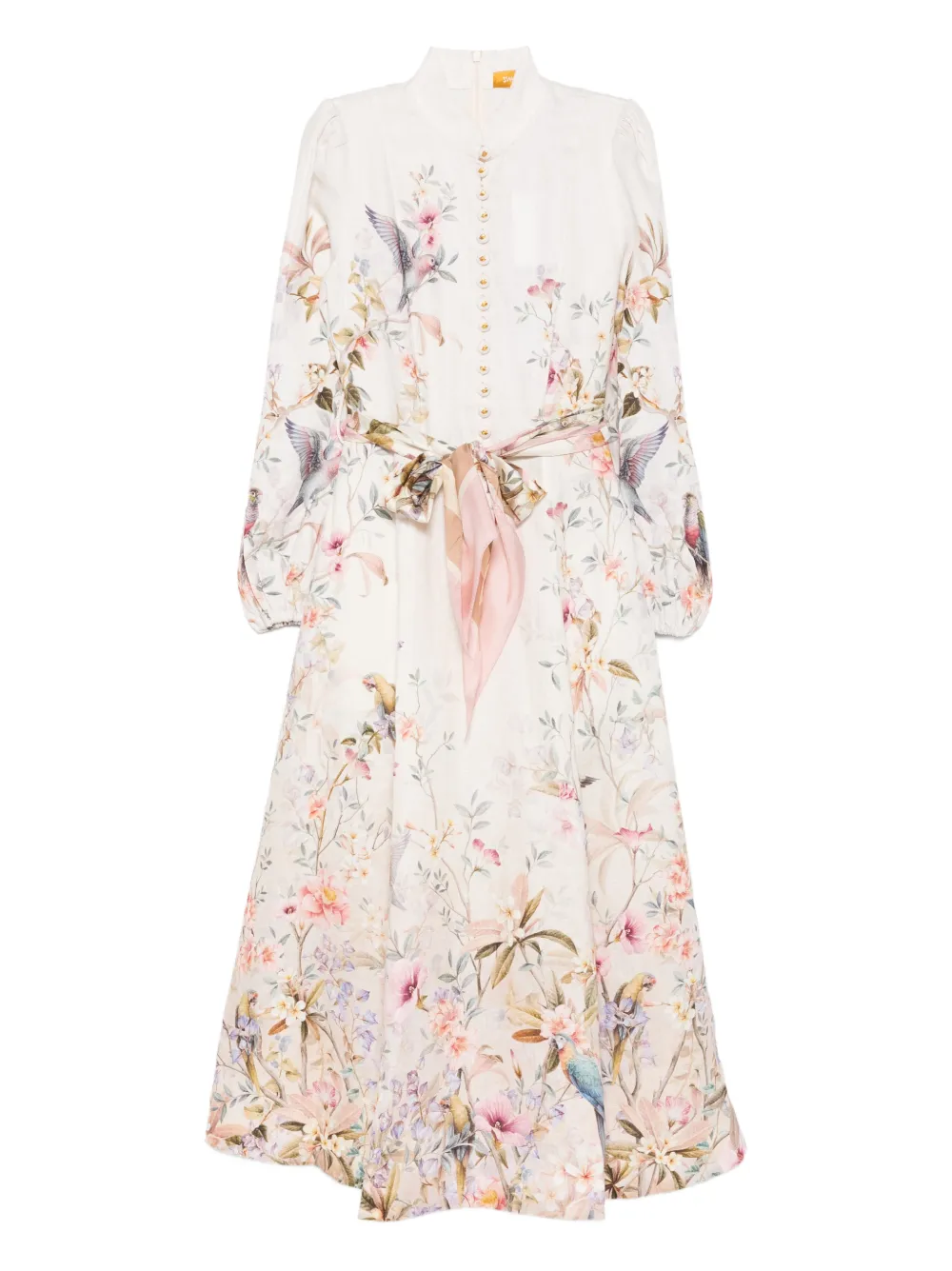 Rochie midi ZIMMERMANN Rebellion Button Floral-Print multicolor