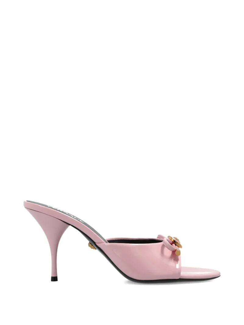 Pantofi Mules Versace Bow Heeled Leather roz