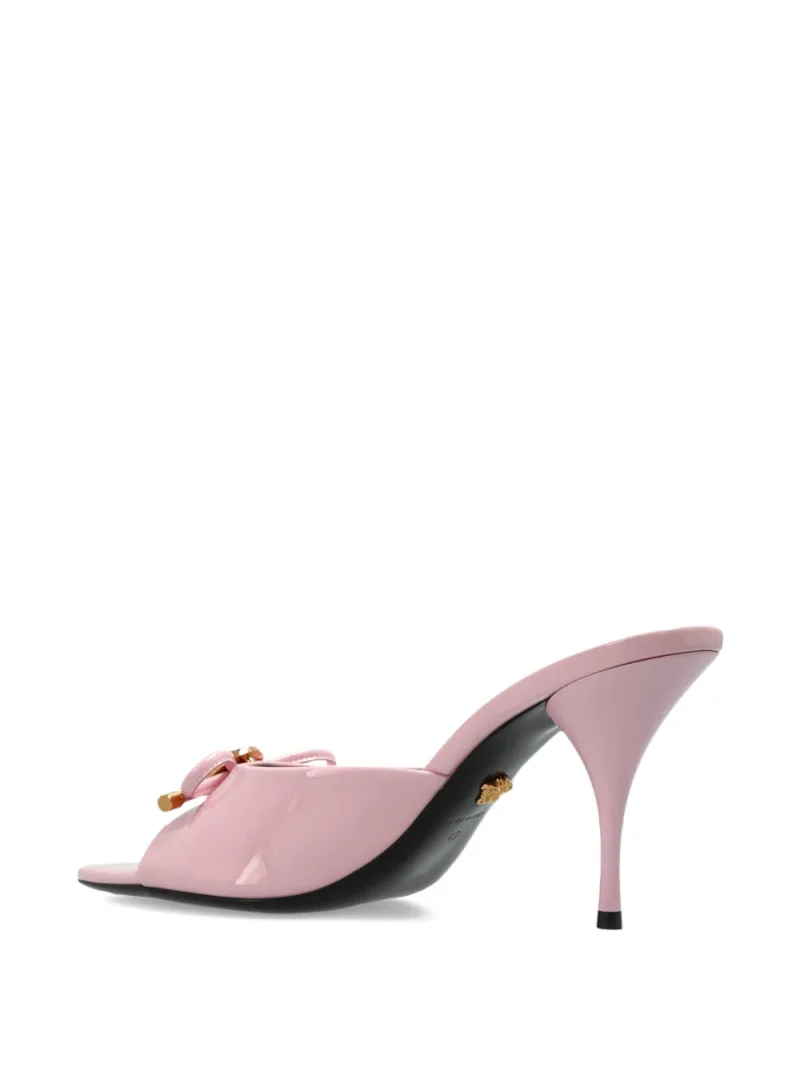 Alternative view of Pantofi Mules Versace Bow Heeled Leather roz