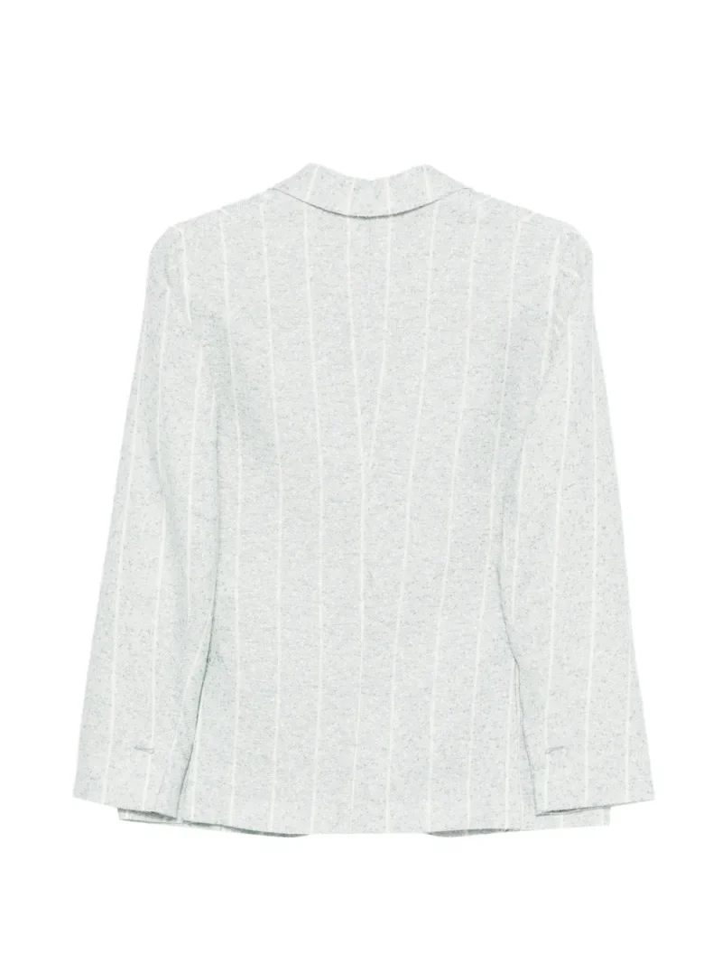 Alternative view of Sacou Eleventy Striped albastru