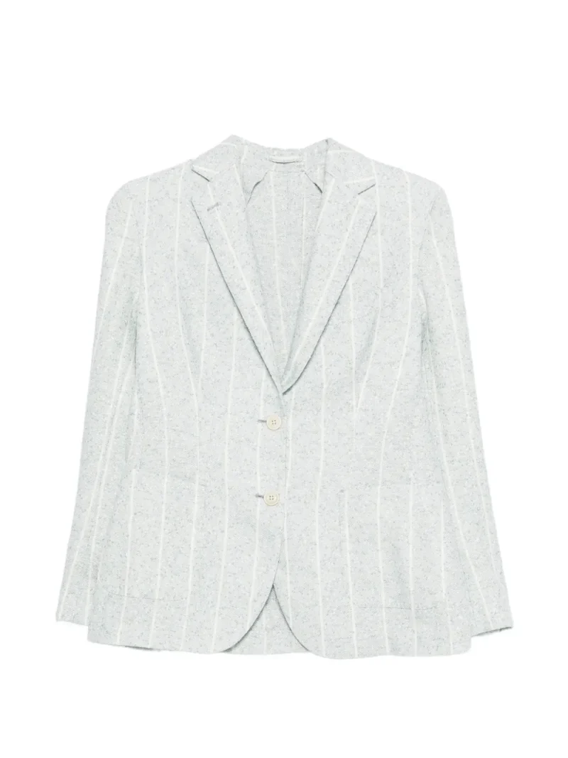 Sacou Eleventy Striped albastru