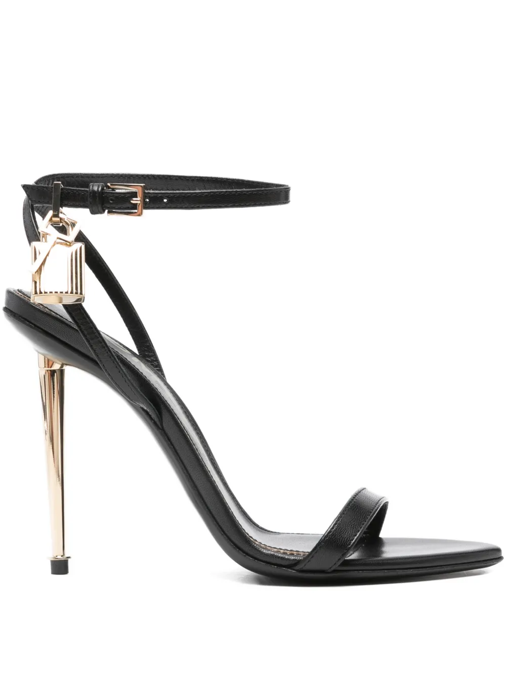 Sandale TOM FORD Lock-Detail negru
