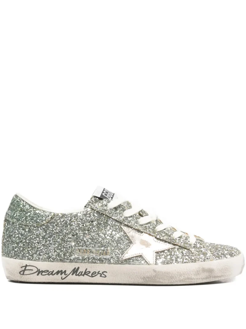 Sneakers Golden Goose glitter star-detail gri