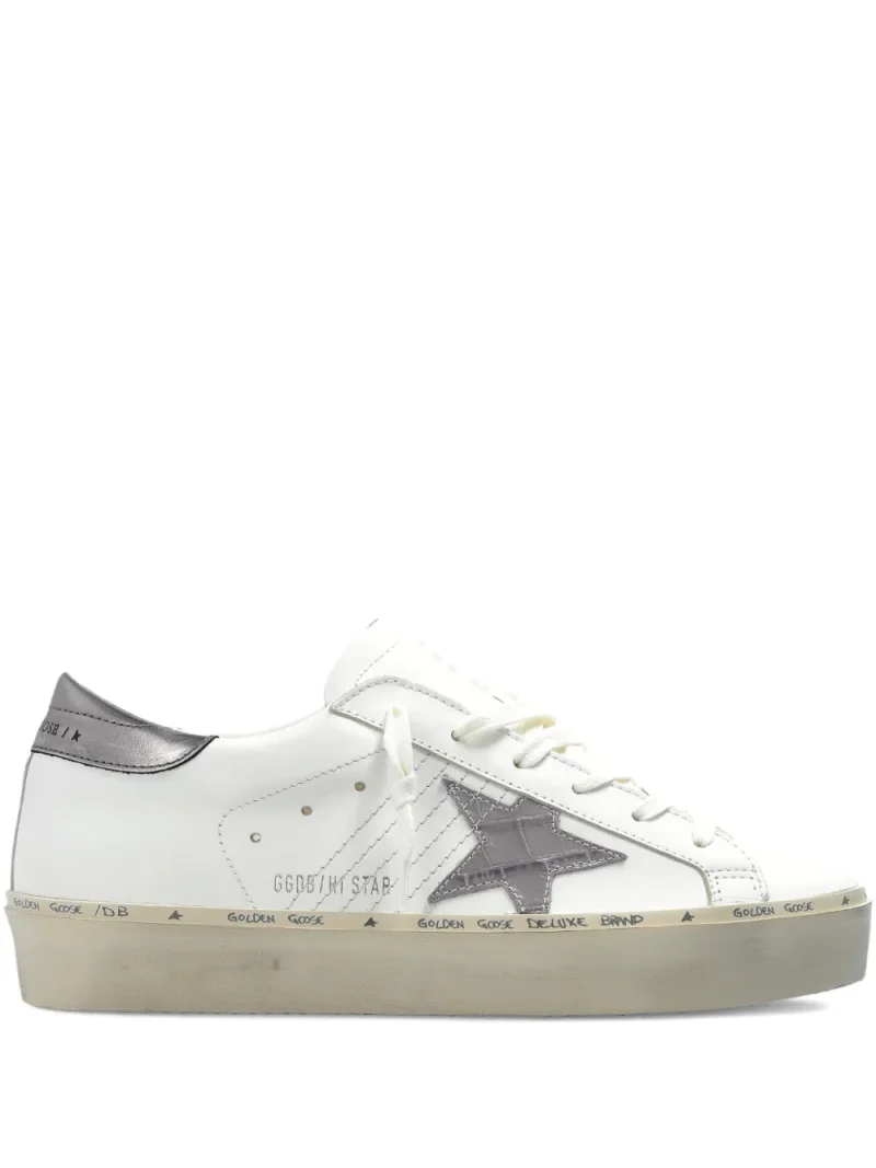 Sneakers Golden Goose Hi Star leather alb