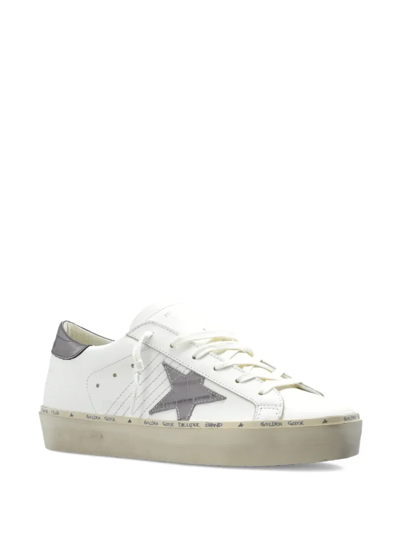 Alternative view of Sneakers Golden Goose Hi Star leather alb