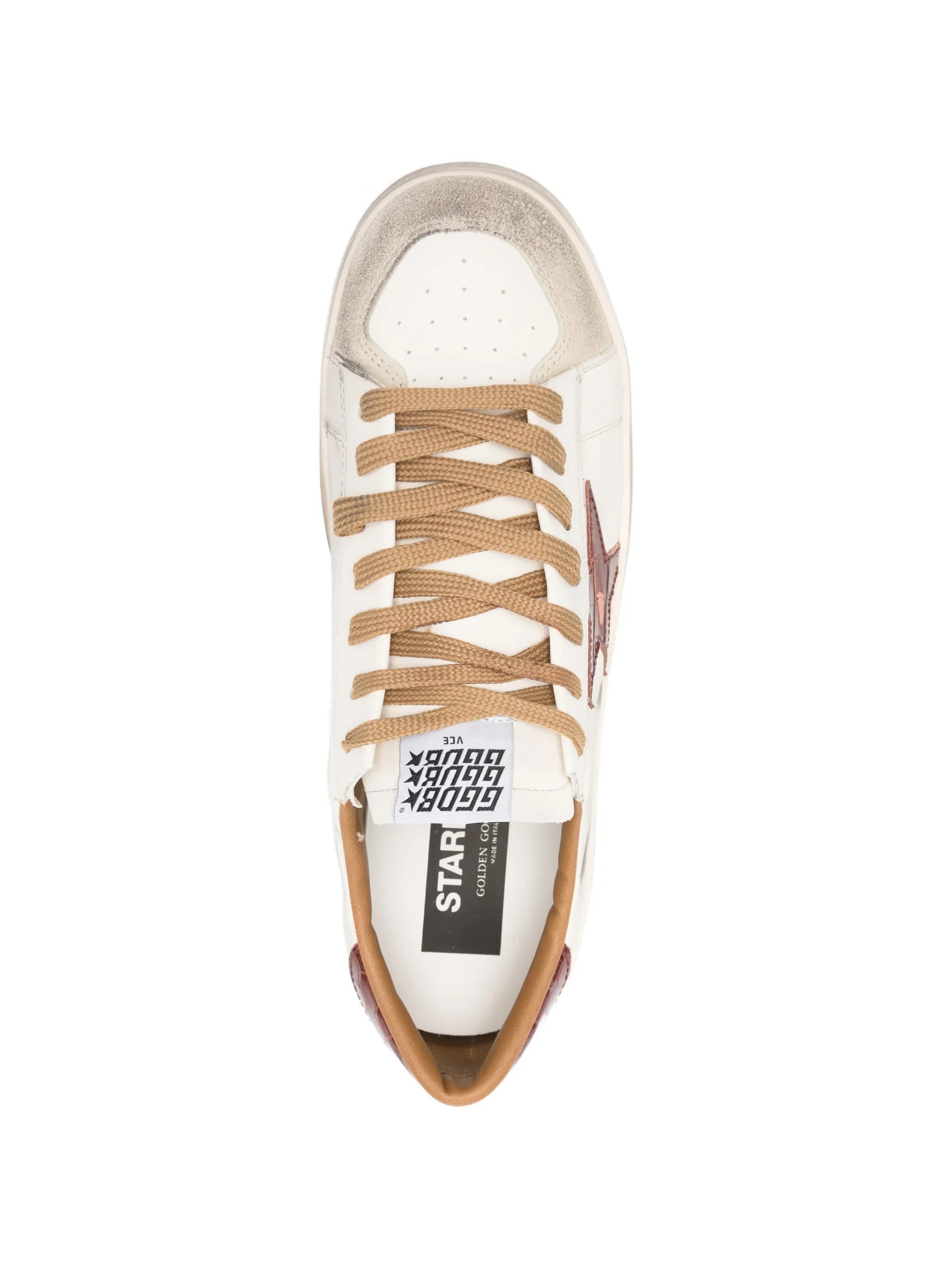 Sneakers Golden Goose Stardan Leather Star-Motif alb - imagine 4