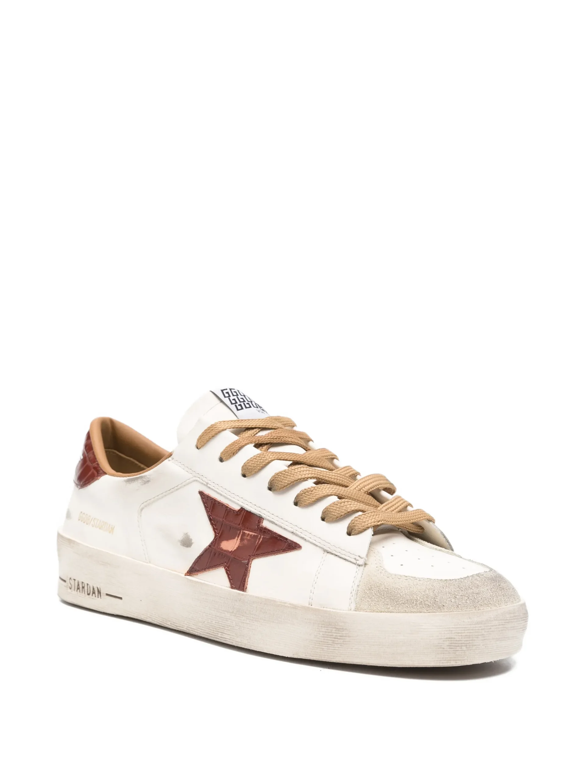 Sneakers Golden Goose Stardan Leather Star-Motif alb - imagine 3