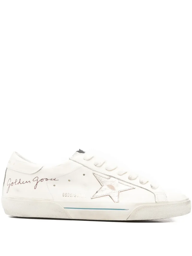 Sneakers Golden Goose Super-Star Leather alb