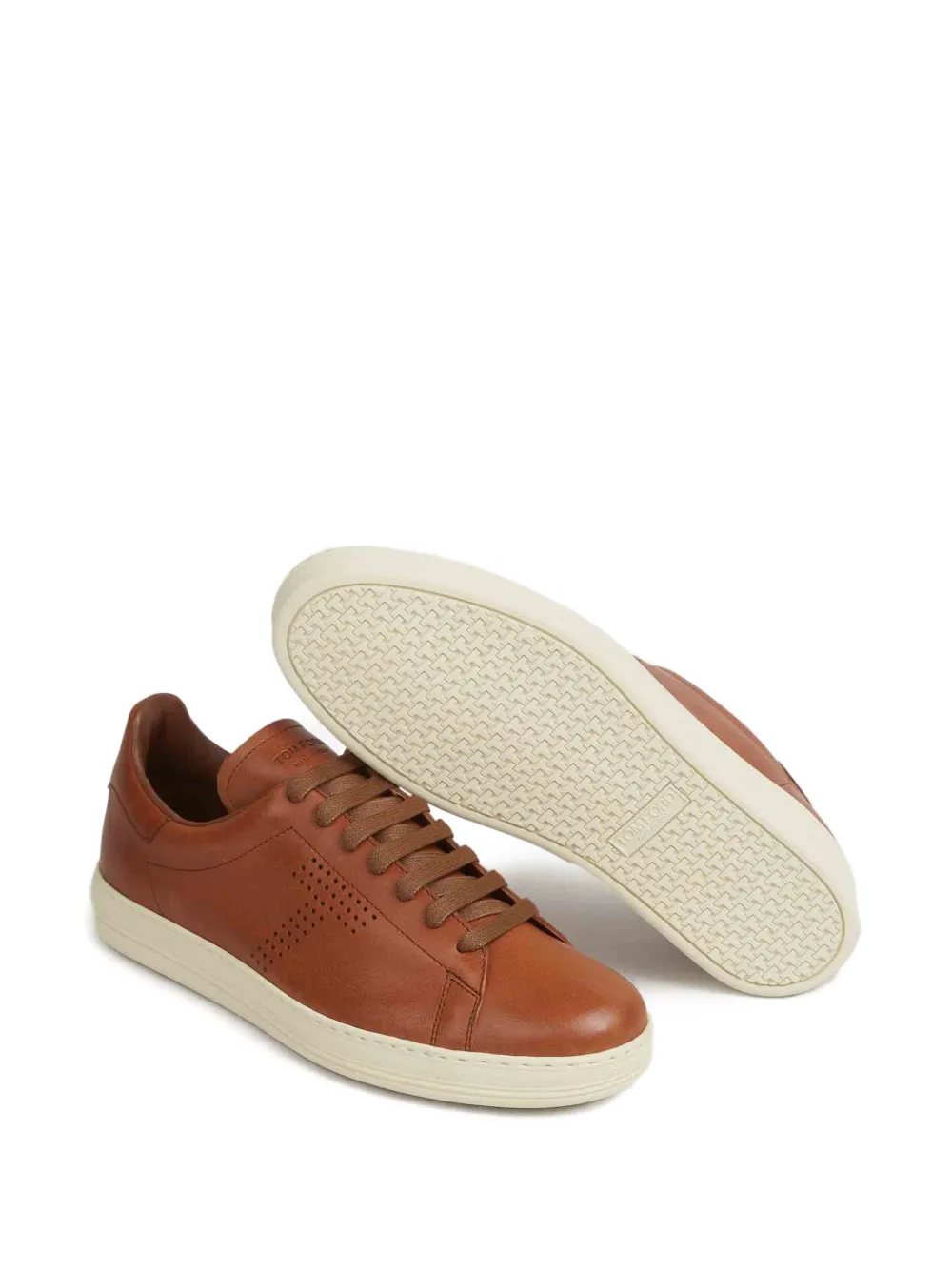Sneakers TOM FORD Perforated-Logo maro - imagine 4