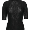 Top Stella McCartney turtleneck lace negru