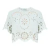 Top ZIMMERMANN Awaken Embroidered albastru