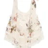 Top ZIMMERMANN Patience Floral Lace beige