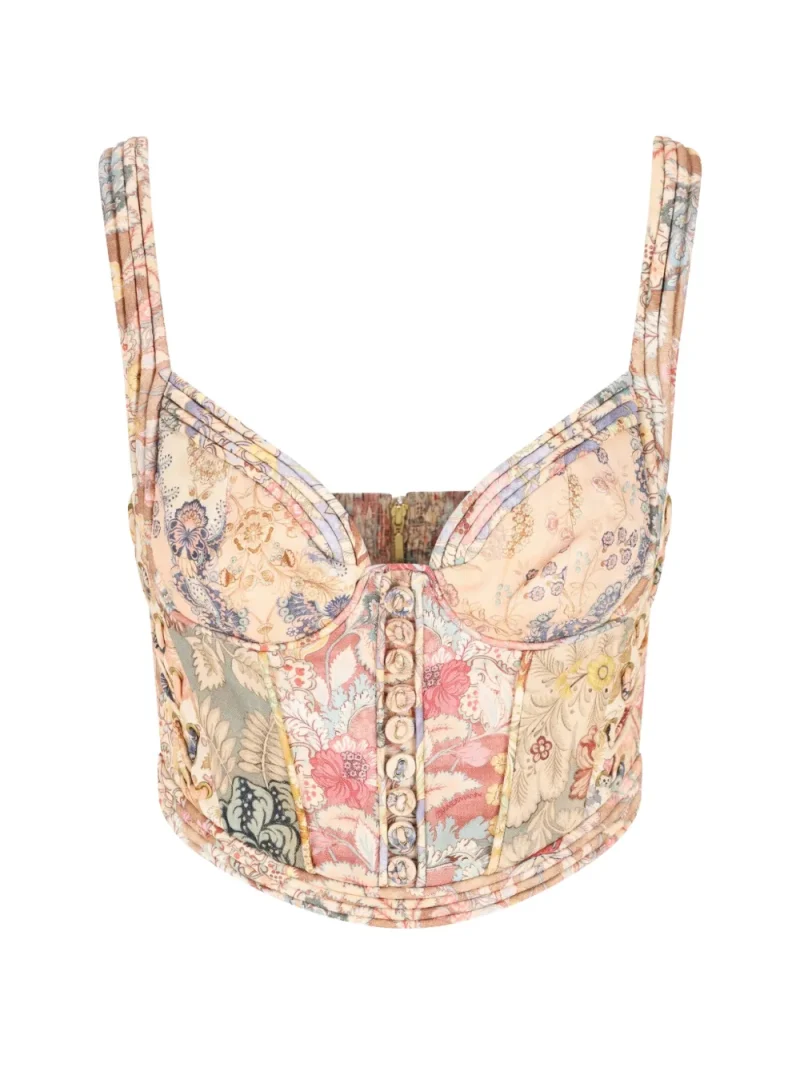 Top ZIMMERMANN Rebellion Corded Bustier beige
