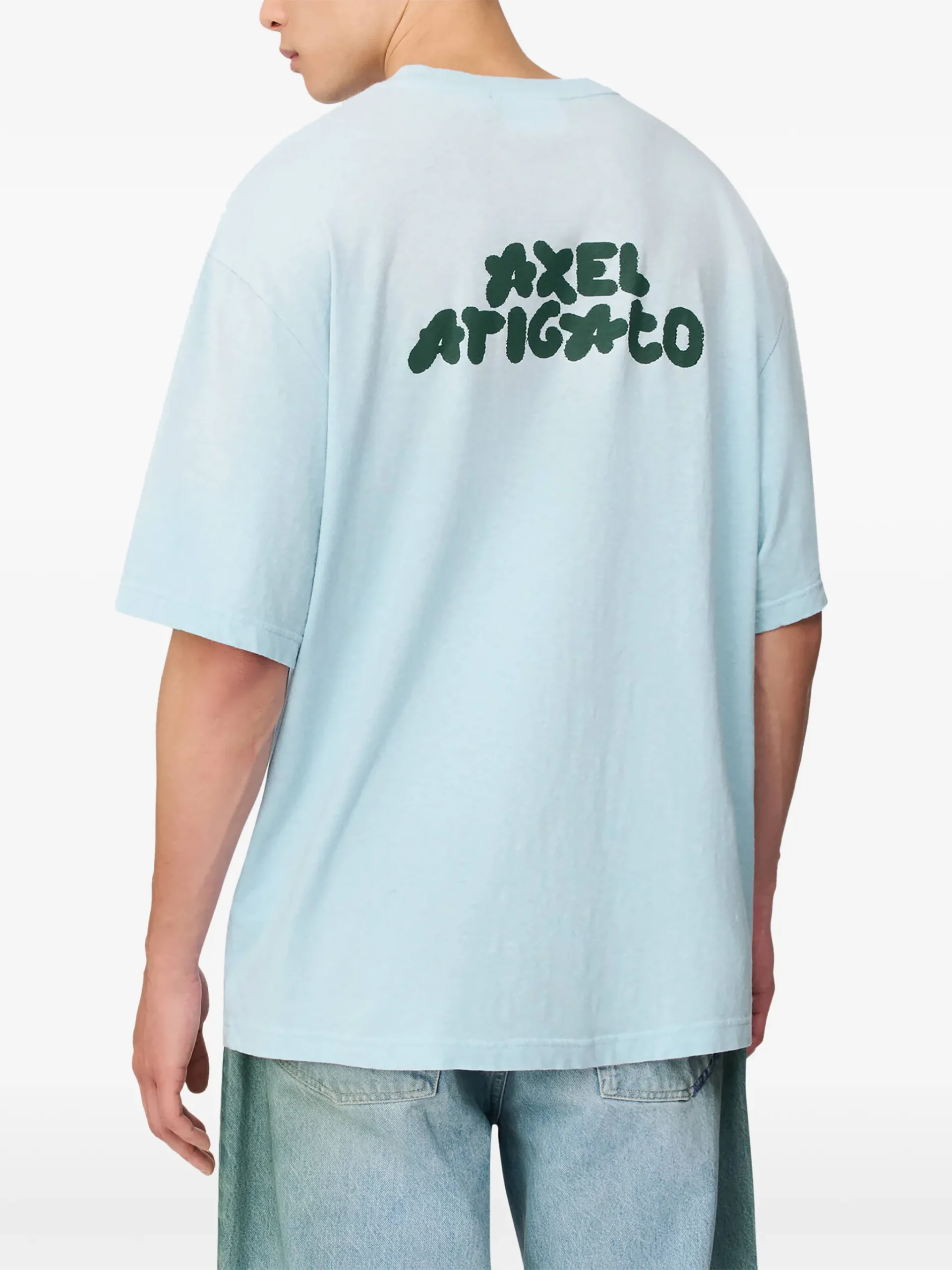 Tricou Axel Arigato Bubble Reverse T-shirt albastru - imagine 2