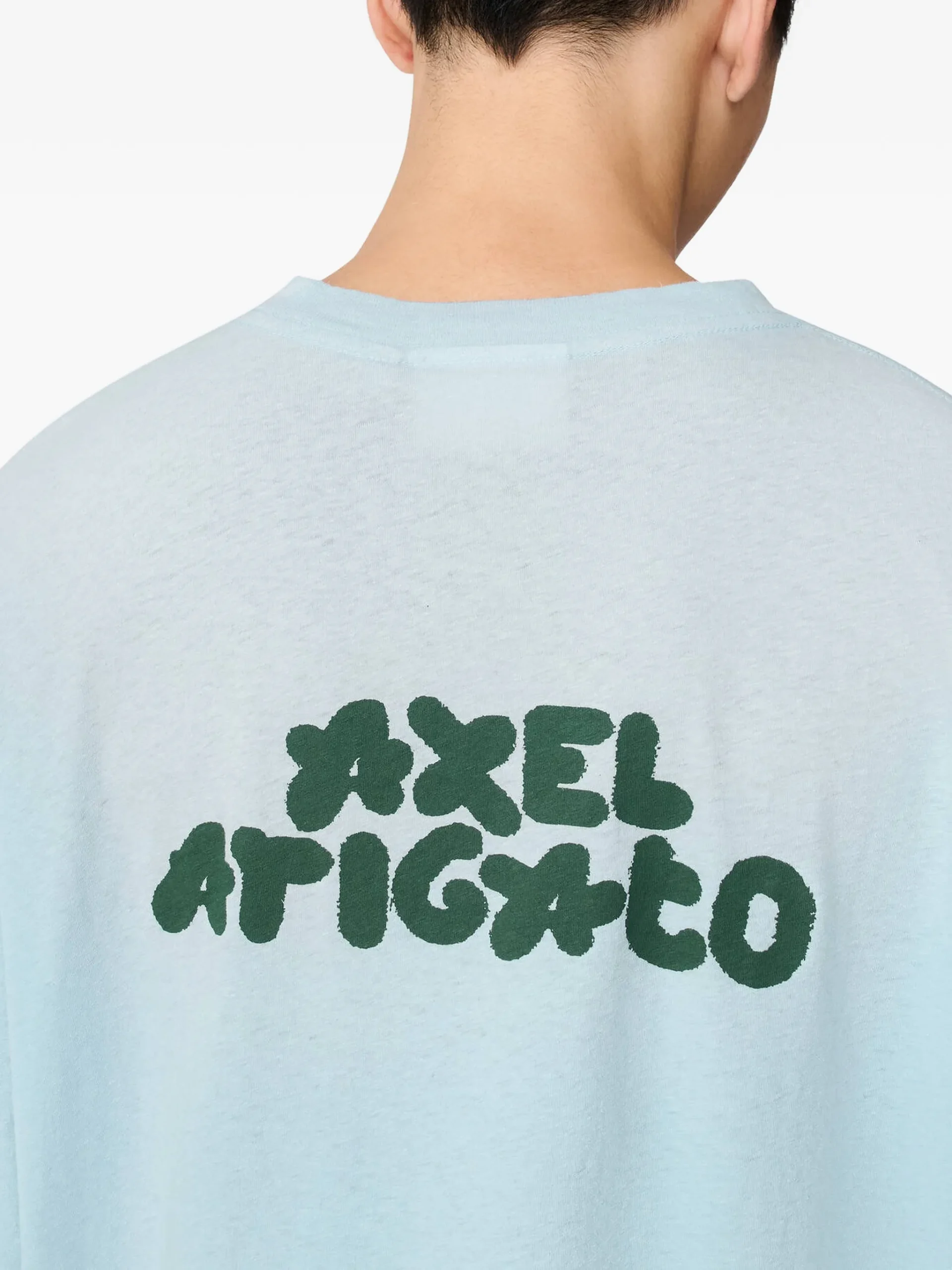 Tricou Axel Arigato Bubble Reverse T-shirt albastru - imagine 5
