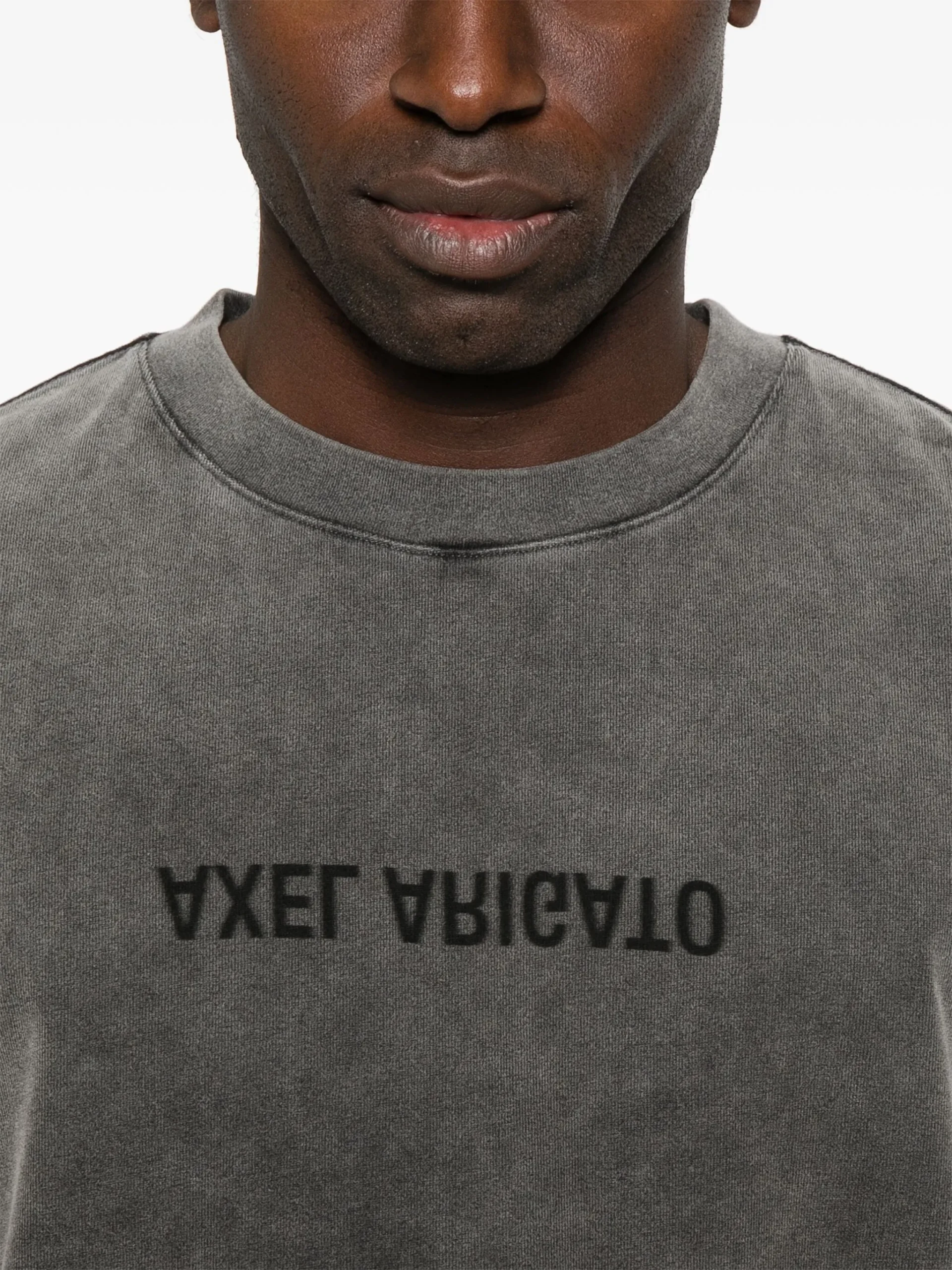Tricou Axel Arigato Distort negru - imagine 4