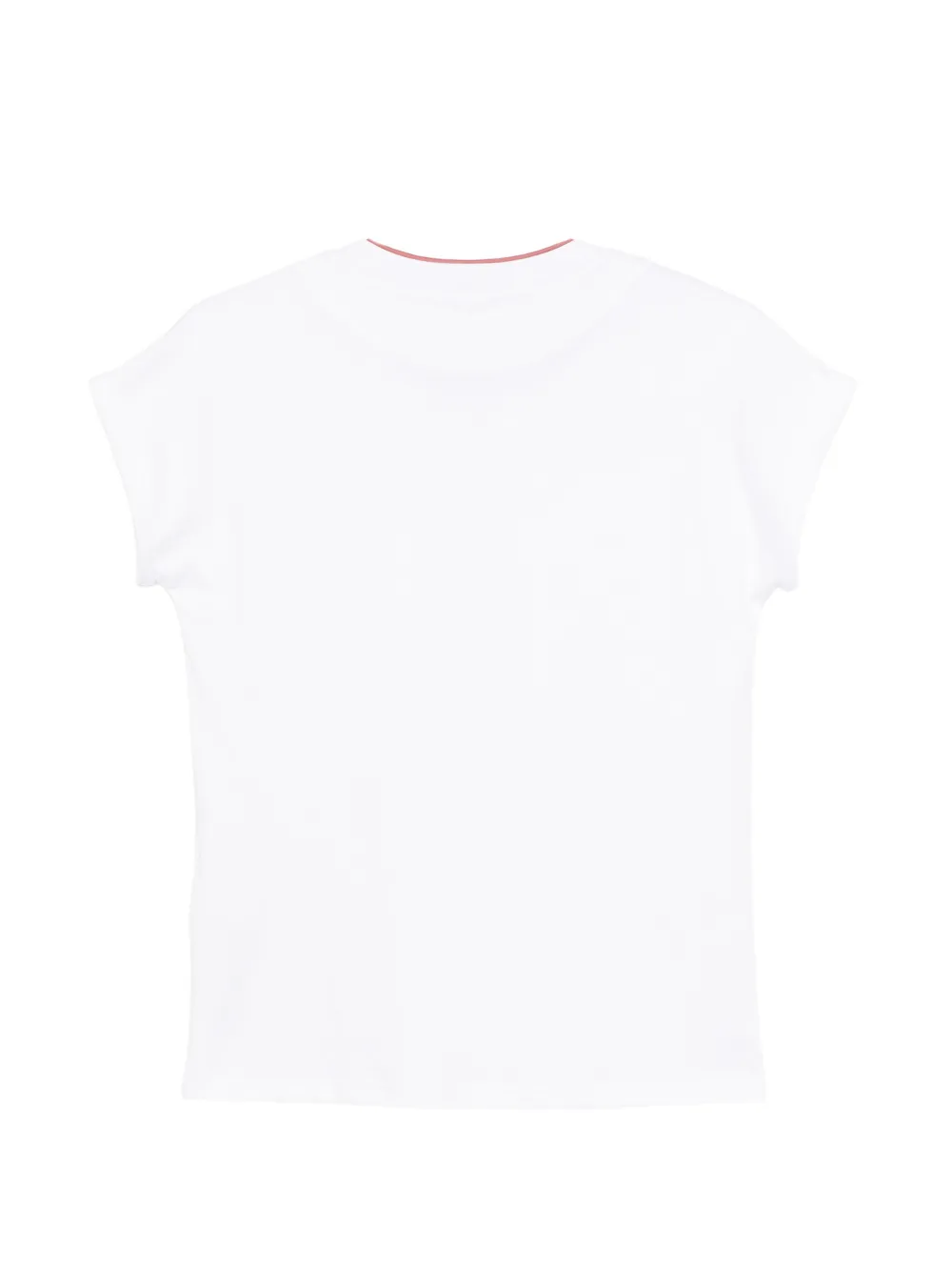 Tricou Eleventy Contrast Trim alb - imagine 2