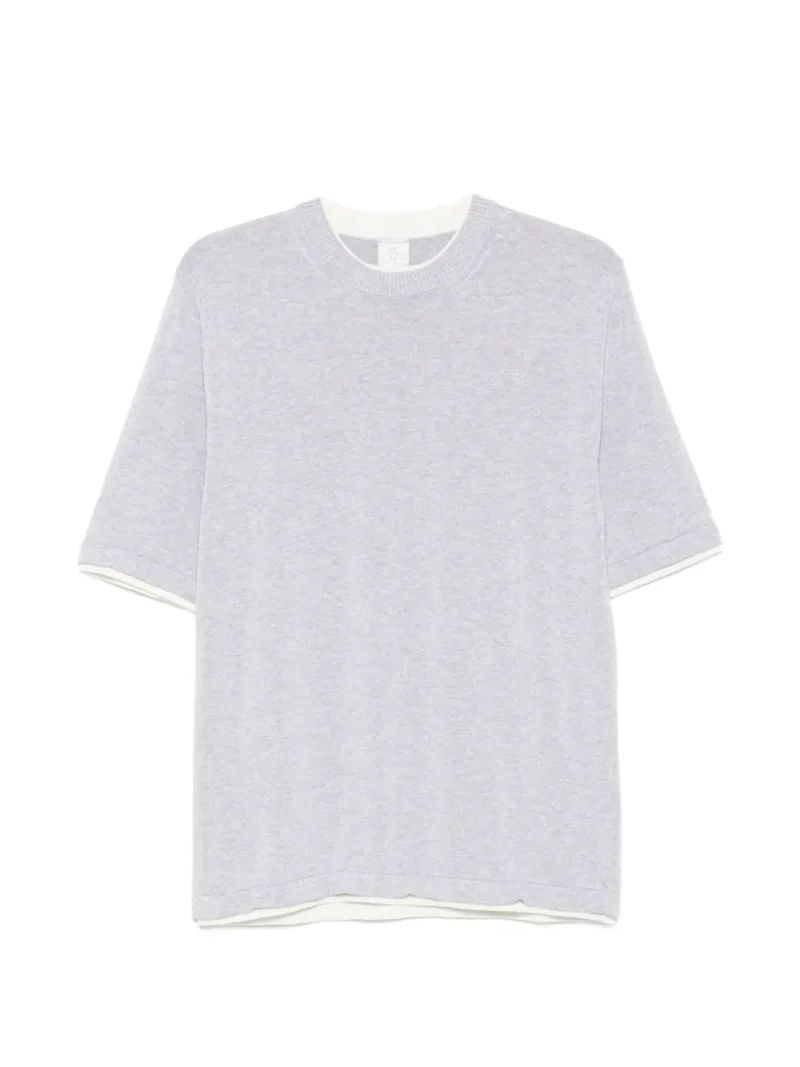 Tricou Eleventy Layered-Detail gri