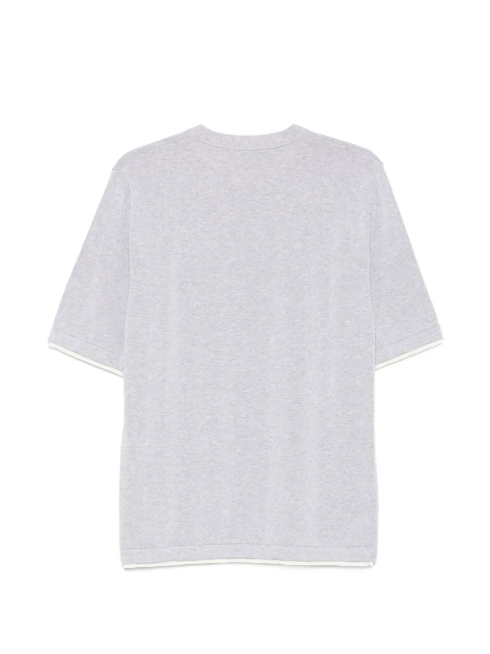 Tricou Eleventy Layered-Detail gri - imagine 2