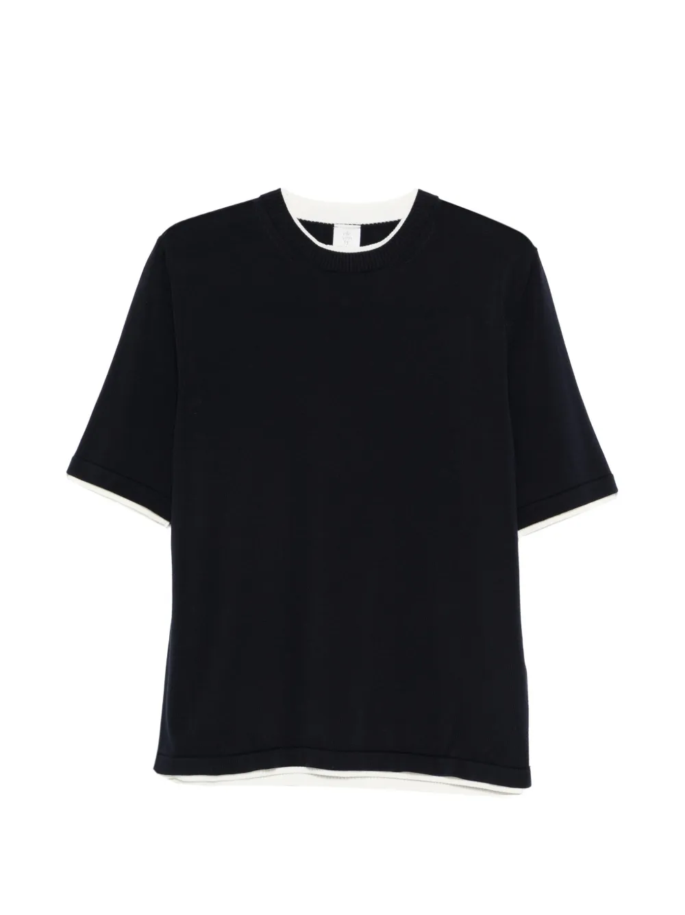 Tricou Eleventy Round-Neck bleumarin