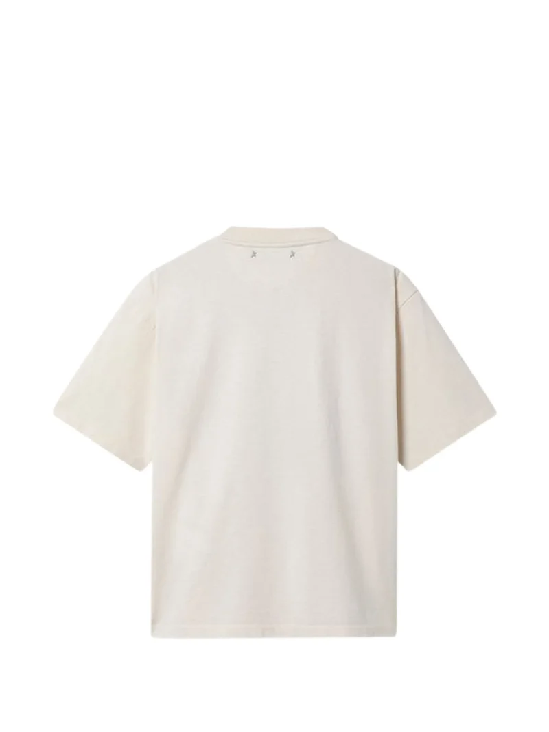 Alternative view of Tricou Golden Goose star-print alb