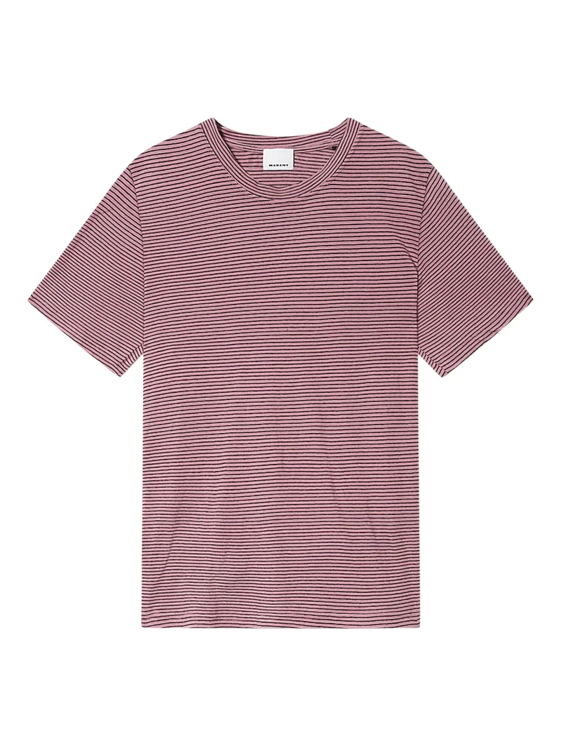 Tricou MARANT Leon Striped roz