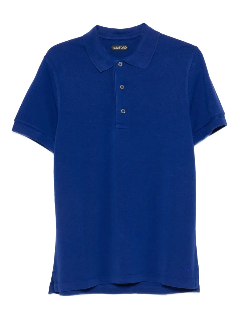 Tricou polo TOM FORD Short-Sleeve albastru