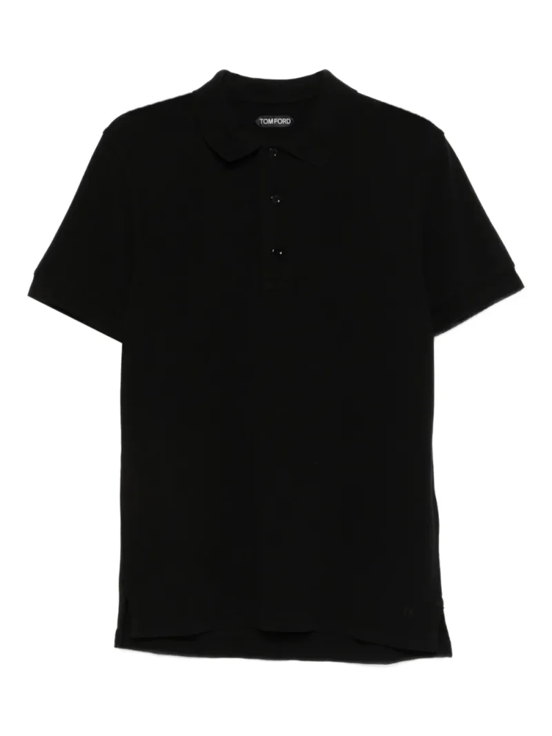 Tricou polo TOM FORD Short-Sleeve negru