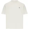 Tricou Stone Island Compass Logo Regular alb