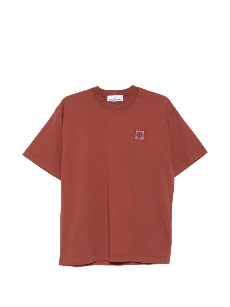 Tricou Stone Island Compass-Patch portocaliu