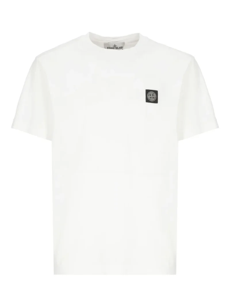 Tricou Stone Island Logo alb