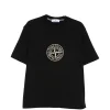 Tricou Stone Island Logo-Print negru