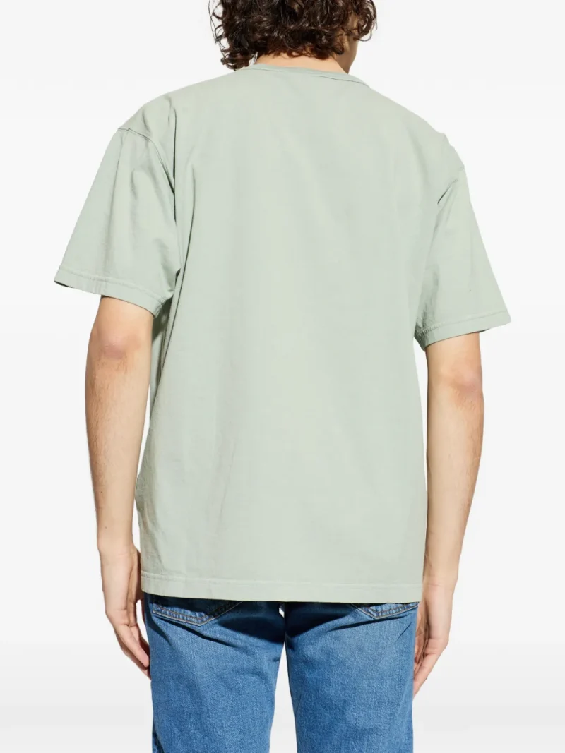 Alternative view of Tricou Stone Island Patch-Pocket verde