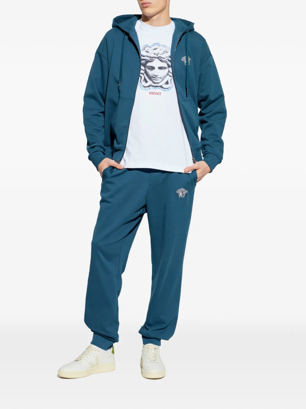 Tricou Versace Medusa Graphic alb - imagine 3