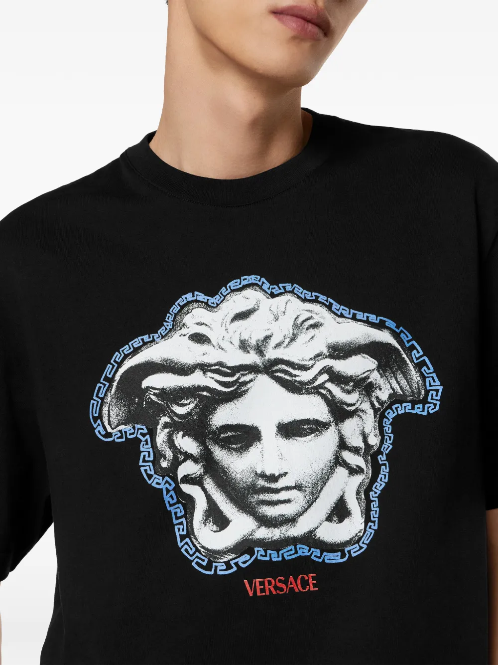 Tricou Versace Medusa-Graphic negru - imagine 4
