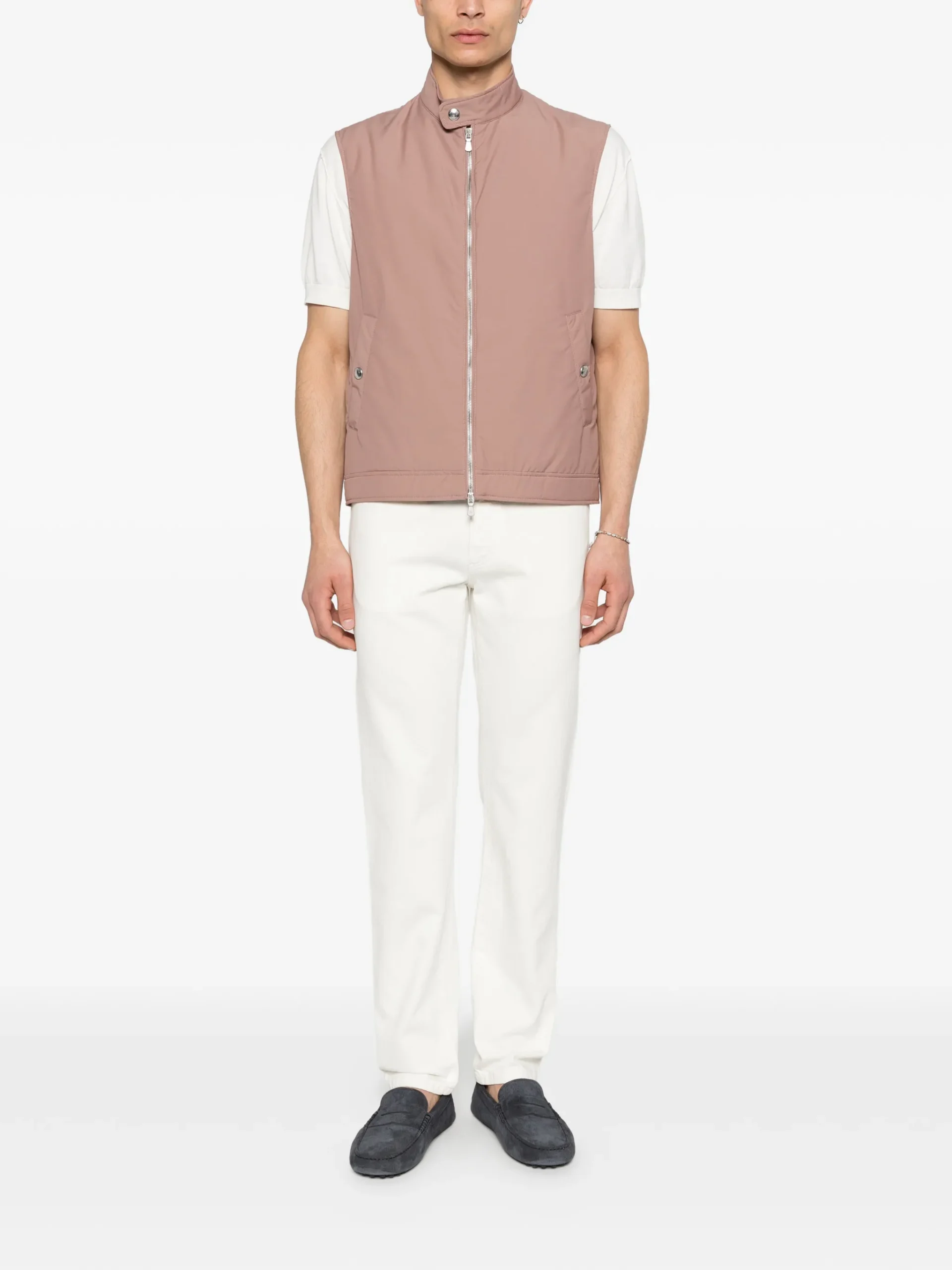 Vesta Eleventy Zip Pocket Gilet roz - imagine 4