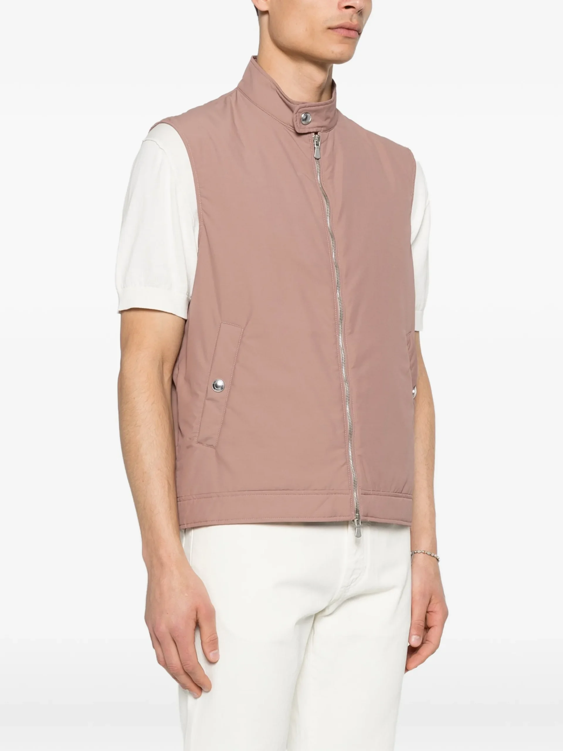 Vesta Eleventy Zip Pocket Gilet roz - imagine 3