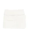 Fusta mini AMI Paris Pocket Straight ecru