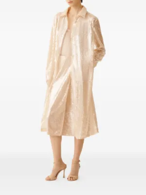 Top Fabiana Filippi Sweetheart-Neckline Lingerie bej - imagine 4