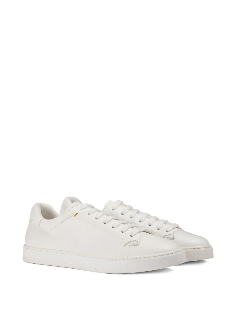 Alternative view of Sneakers Doucal's Leather alb