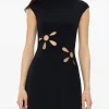 Rochie mini Cult Gaia Cut Out negru
